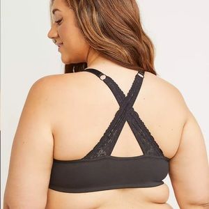 Lane Bryant Front Close Cotton Boost plunge SZ 40D